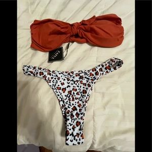 ZAFUL Size M Leopard Bikini NWT